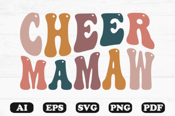 Cheer Mamaw Retro Wavy Svg T-shirt Review: A Nostalgic Design for Real Projects