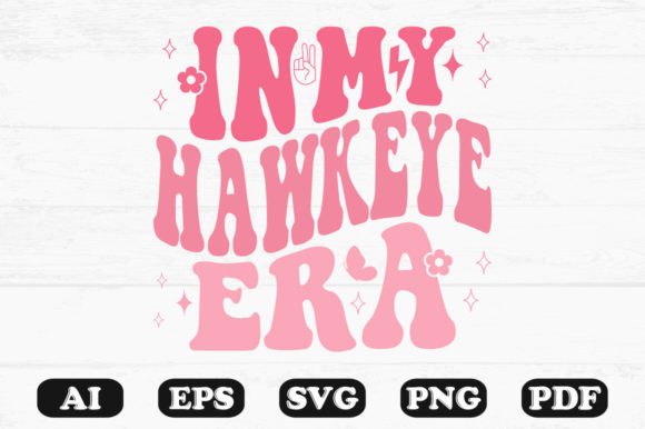 In My Hawkeye Era Retro Wavy Svg