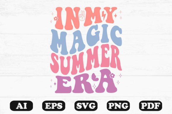 In My Magic Summer Era Retro Wavy Svg