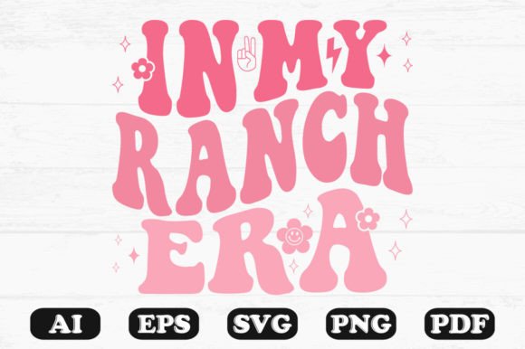 In My Ranch Era Retro Wavy Svg T-shir