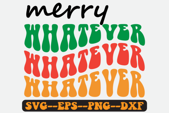 Merry Whatever Groovy Retro Svg Design: A Nostalgic Embroidery File for Creative Projects