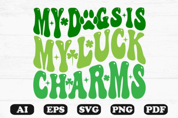 My Dog Is My Luck Charms Retro PNG Review for Real Projects